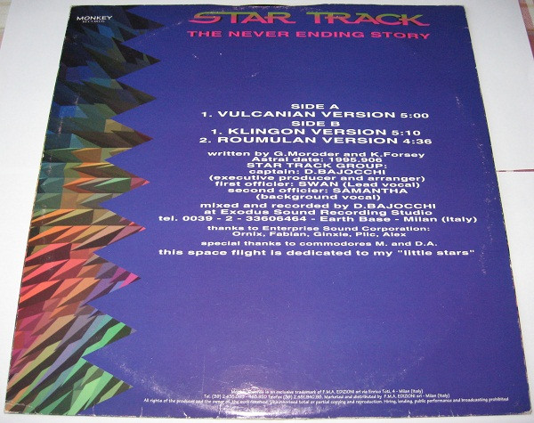Star Track - The Never Ending Story | Monkey Records (MK 4010 MX) - 2