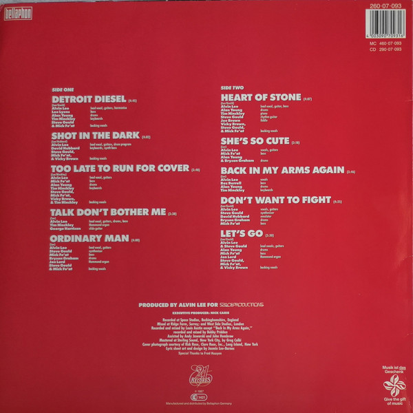 Alvin Lee - Detroit Diesel | Bellaphon (260·07·093) - 2