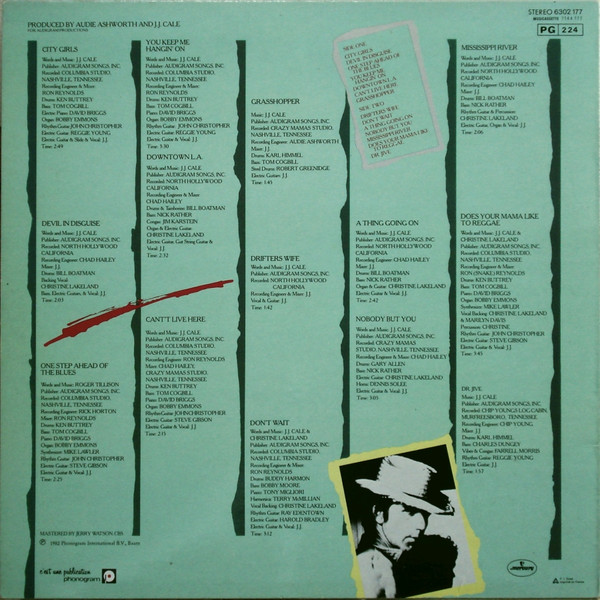 J.J. Cale - Grasshopper | Mercury (6302 177) - 2 J.J. Cale - Grasshopper | Mercury (6302 177) - 2