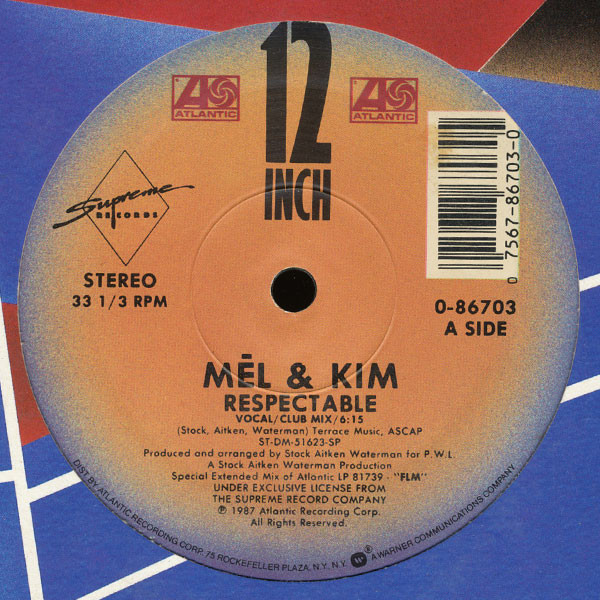 Mel & Kim - Respectable | Atlantic (0-86703) - main