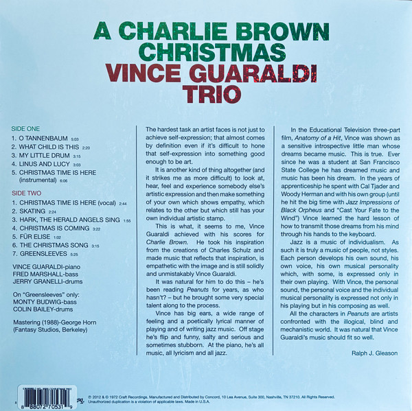 Vince Guaraldi Trio - A Charlie Brown Christmas | Fantasy (F-8431) - 2 Vince Guaraldi Trio - A Charlie Brown Christmas | Fantasy (F-8431) - 2