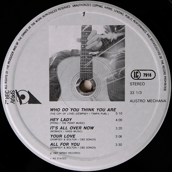 Kevin Dempsey - The Cry Of Love | Spray Records (LP S 1002) - 4