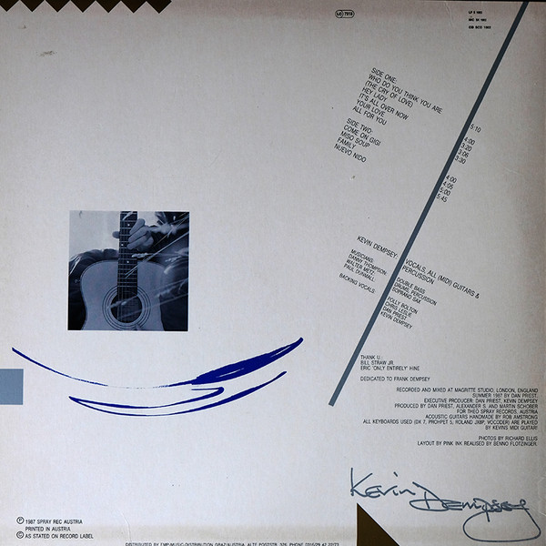 Kevin Dempsey - The Cry Of Love | Spray Records (LP S 1002) - 2