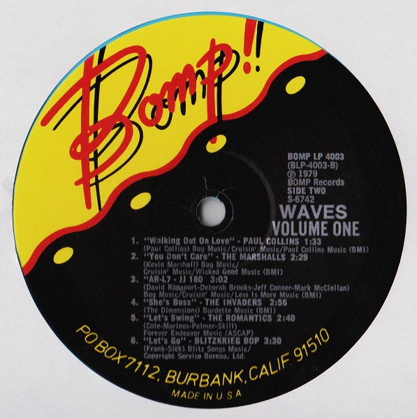 Various - Waves (An Anthology Of New Music Vol.1 January 1979) | BOMP! (BOMP LP4003 0798) - 4 Various - Waves (An Anthology Of New Music Vol.1 January 1979) | BOMP! (BOMP LP4003 0798) - 4