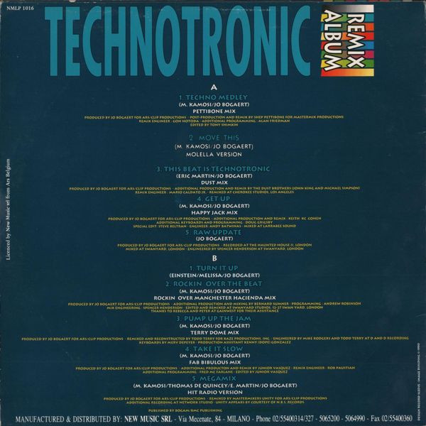 Technotronic - Trip On This - The Remixes | New Music International (NMLP 1016) - 2 Technotronic - Trip On This - The Remixes | New Music International (NMLP 1016) - 2