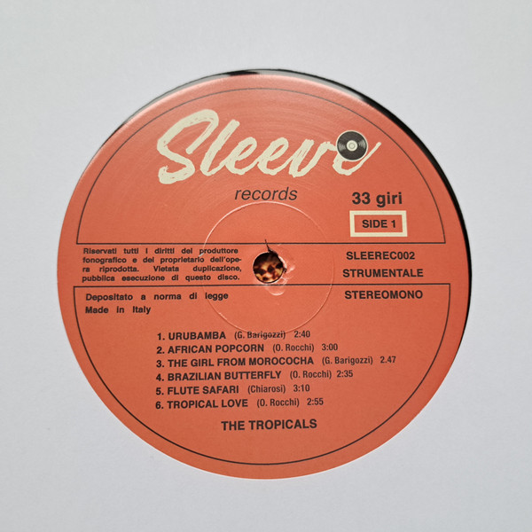 The Tropicals - Urubamba | Sleeve Recordings (SLEEREC002) - 3 The Tropicals - Urubamba | Sleeve Recordings (SLEEREC002) - 3