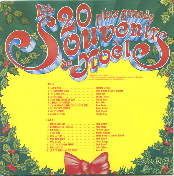 Various - Les 20 Plus Grands Souvenirs De Noël | K-Tel (KF-127) - 2 Various - Les 20 Plus Grands Souvenirs De Noël | K-Tel (KF-127) - 2