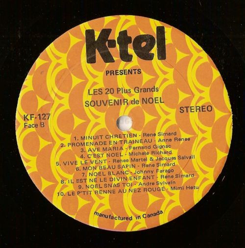 Various - Les 20 Plus Grands Souvenirs De Noël | K-Tel (KF-127) - 4 Various - Les 20 Plus Grands Souvenirs De Noël | K-Tel (KF-127) - 4