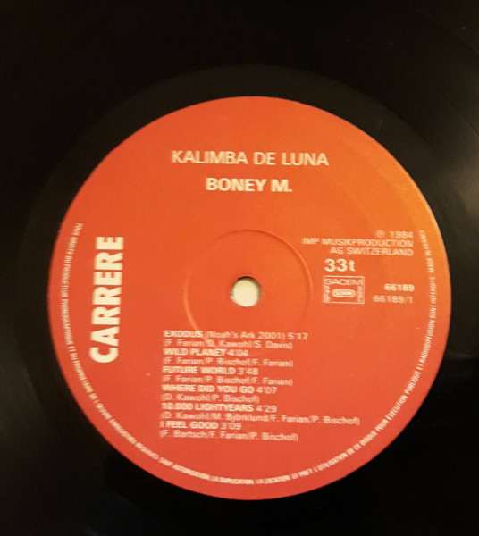 Boney M. - Kalimba De Luna | Carrere (66.189) - 4 Boney M. - Kalimba De Luna | Carrere (66.189) - 4