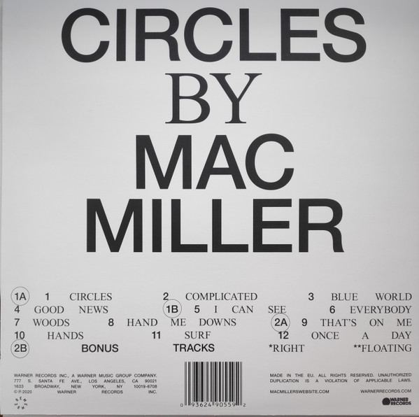 Mac Miller - Circles | Warner Records (093624905592)