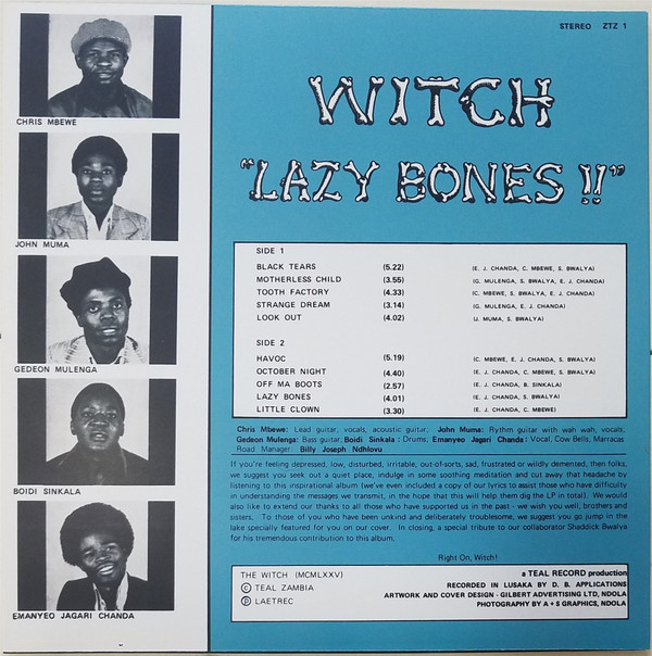 Witch - Lazy Bones!! | Now-Again Records (NA 6105-LP) - 2