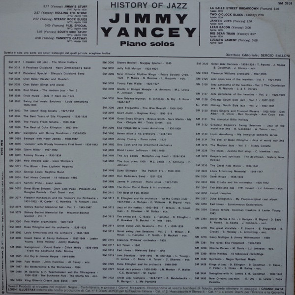 Jimmy Yancey - Piano Solos | Joker (SM 3101) - 2 Jimmy Yancey - Piano Solos | Joker (SM 3101) - 2