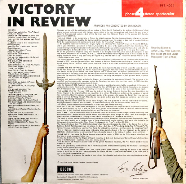 Eric Rogers - Victory In Review | Decca (PFS 4024)
