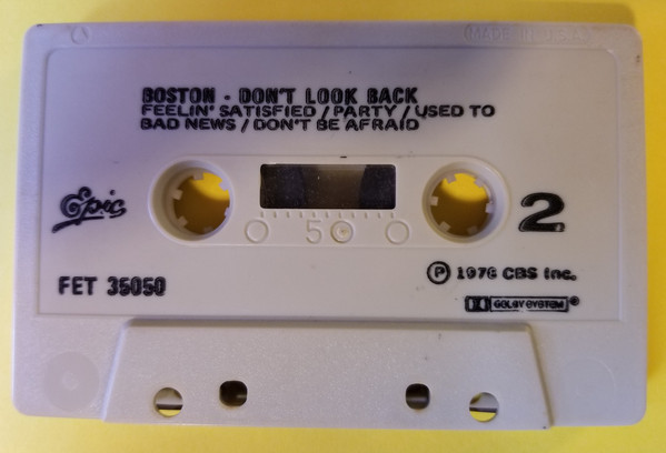 Boston - Don't Look Back [Cassette] | Epic (FET 35050) - 3