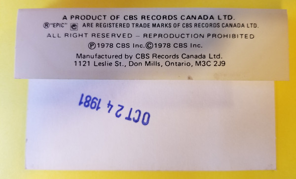 Boston - Don't Look Back [Cassette] | Epic (FET 35050) - 2