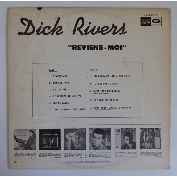 Dick Rivers - Reviens-Moi | Pathé (PAM 67.232) - 2 Dick Rivers - Reviens-Moi | Pathé (PAM 67.232) - 2