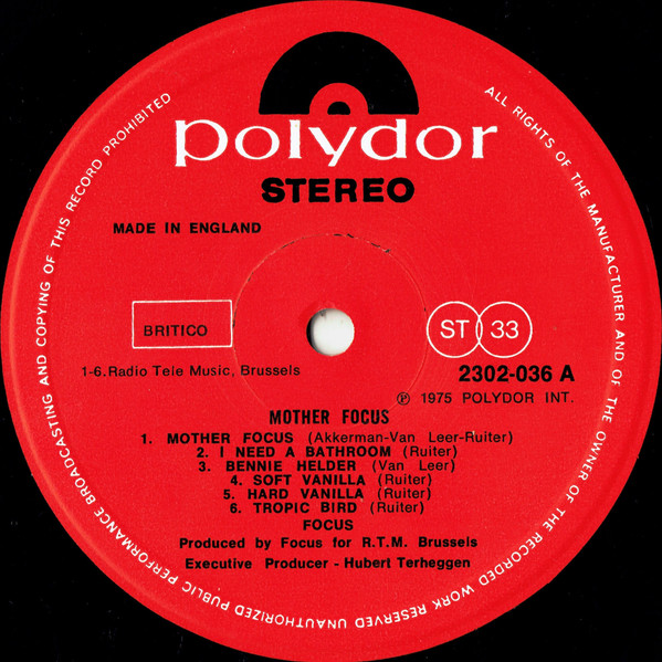 Focus - Mother Focus | Polydor (2302 036) - 3 Focus - Mother Focus | Polydor (2302 036) - 3