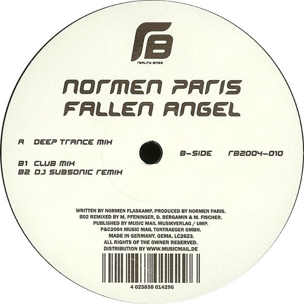Normen Paris - Fallen Angel | Reality Bites Records (RB2004-010) - main