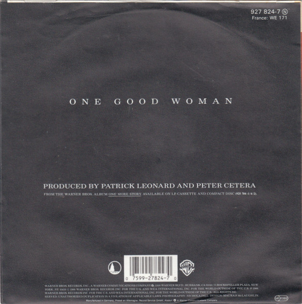 Peter Cetera - One Good Woman | Warner Bros. Records (927 824-7) - 2