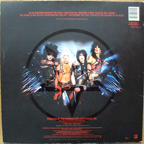 Mötley Crüe - Shout At The Devil | Elektra (96-0289-1) - 3 Mötley Crüe - Shout At The Devil | Elektra (96-0289-1) - 3