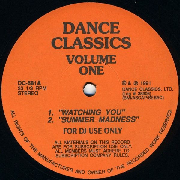 Various - Dance Classics Volume One | Dance Classics (DC-581)