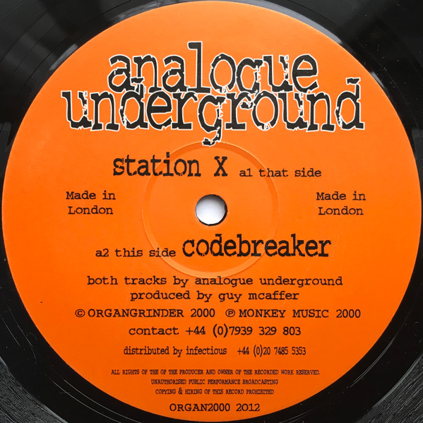 Analogue Underground - Station X / Codebreaker | Örgängrïndër Rëcörds (ORGAN12) - 2