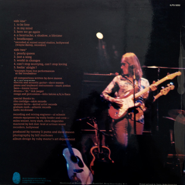 Dave Mason - Headkeeper | Blue Thumb Records (ILPS 9203) - 2 Dave Mason - Headkeeper | Blue Thumb Records (ILPS 9203) - 2
