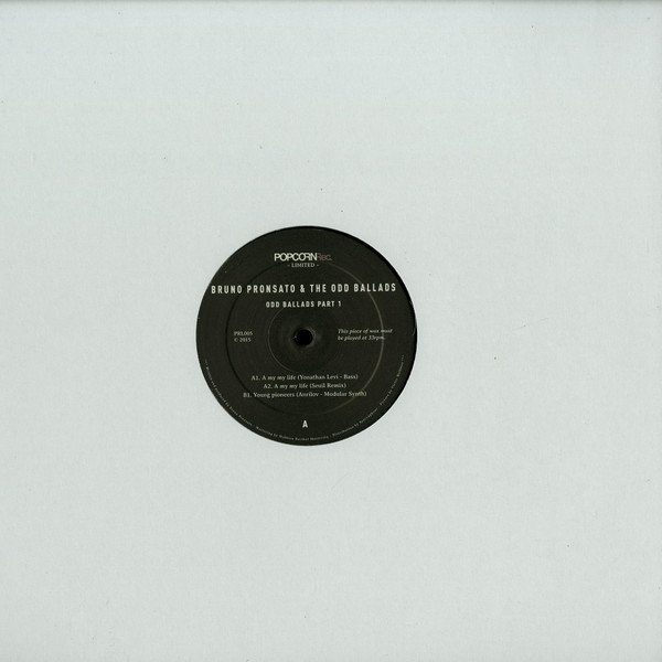 Bruno Pronsato - Odd Ballads Part 1 | Popcorn Records Limited (PRL005) - main