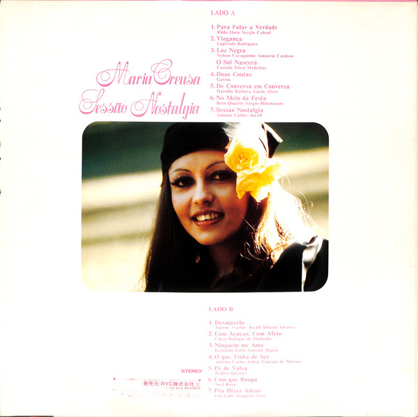 Maria Creuza - Sessão Nostalgia | RCA (RVP-6307) - 2