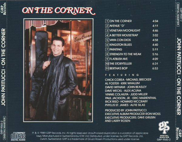 John Patitucci - On The Corner | GRP (GRP-9583-2) - 2