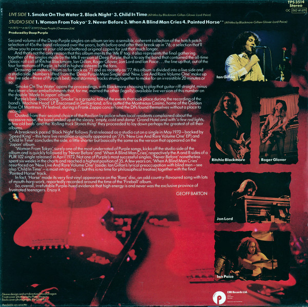 Deep Purple - The Mark II Purple Singles | Purple Records (TPS 3514) - 2 Deep Purple - The Mark II Purple Singles | Purple Records (TPS 3514) - 2