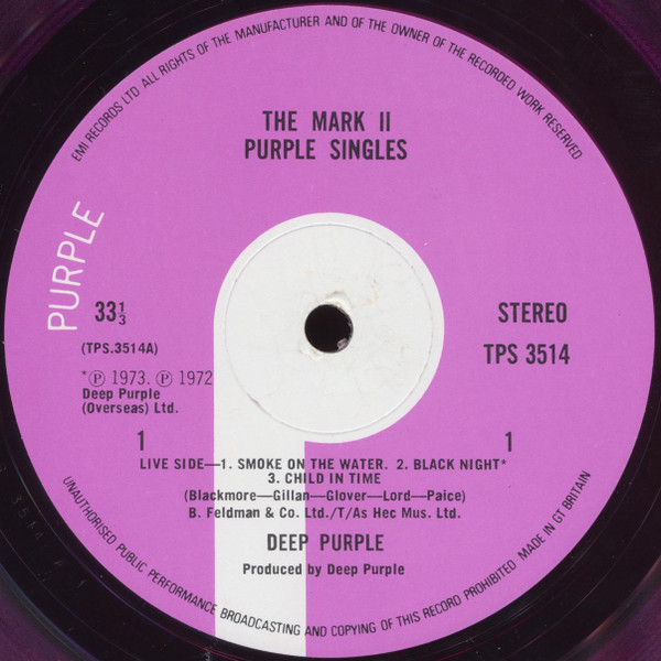 Deep Purple - The Mark II Purple Singles | Purple Records (TPS 3514) - 3 Deep Purple - The Mark II Purple Singles | Purple Records (TPS 3514) - 3