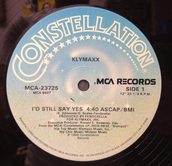 Klymaxx - I'd Still Say Yes | Constellation (MCA-23725) - main