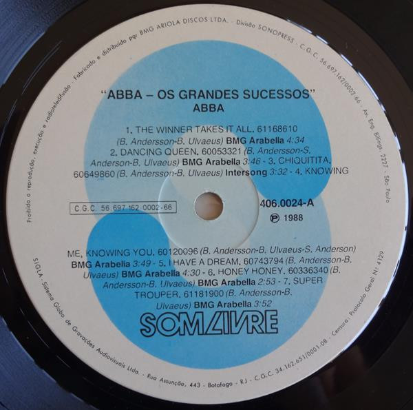 ABBA - Os Grandes Sucessos | Som Livre (406.0024) - 3