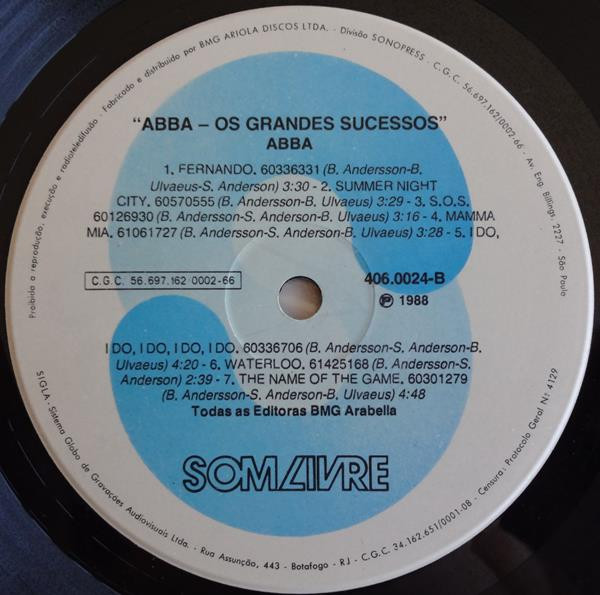 ABBA - Os Grandes Sucessos | Som Livre (406.0024) - 4