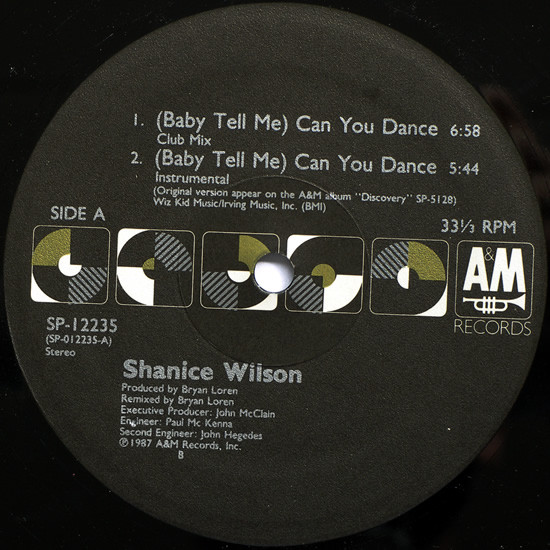 Shanice - (Baby Tell Me) Can You Dance | A&M Records (SP-12235) - main
