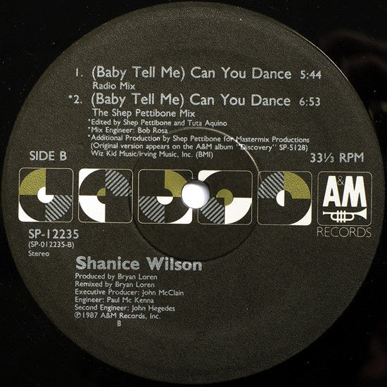 Shanice - (Baby Tell Me) Can You Dance | A&M Records (SP-12235) - 2