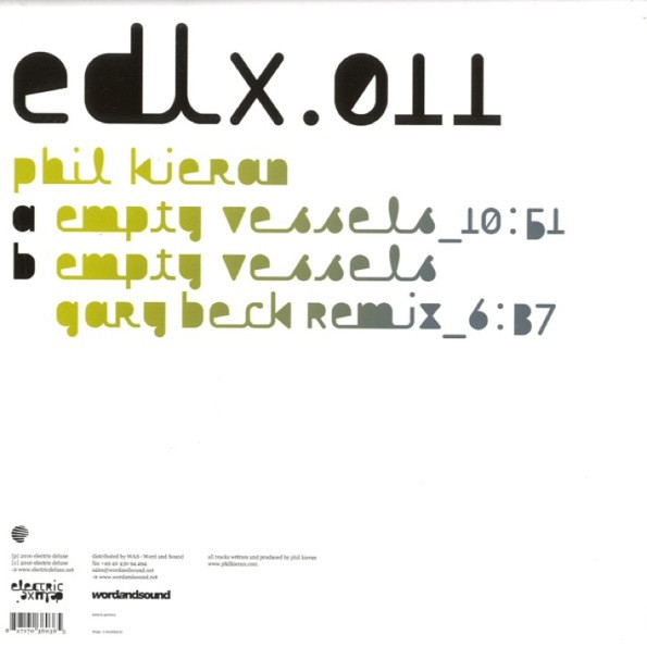 Phil Kieran - Empty Vessels | Electric Deluxe (edlx.011) - 2