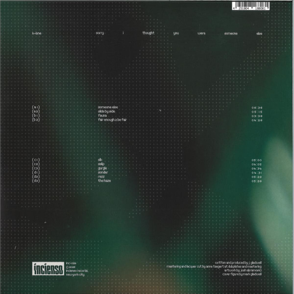 K-Lone - Sorry I Thought You Were Someone Else | Incienso (INC-029) - 2