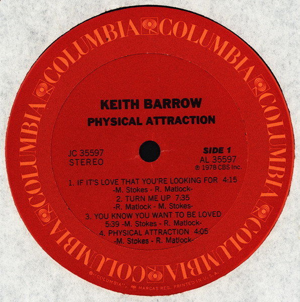Keith Barrow - Physical Attraction | Columbia (JC 35597) - 3