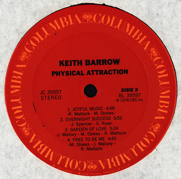 Keith Barrow - Physical Attraction | Columbia (JC 35597) - 4