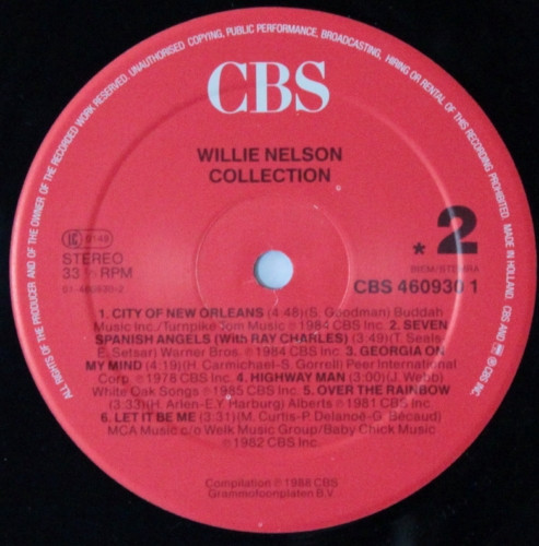 Willie Nelson - Collection | CBS (CBS 460930 1) - 4 Willie Nelson - Collection | CBS (CBS 460930 1) - 4