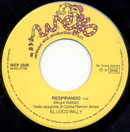 El Loco Willy / Skip - Respirando / Give A Little Bit Of Loving You | Wep (WEP 2500) - main