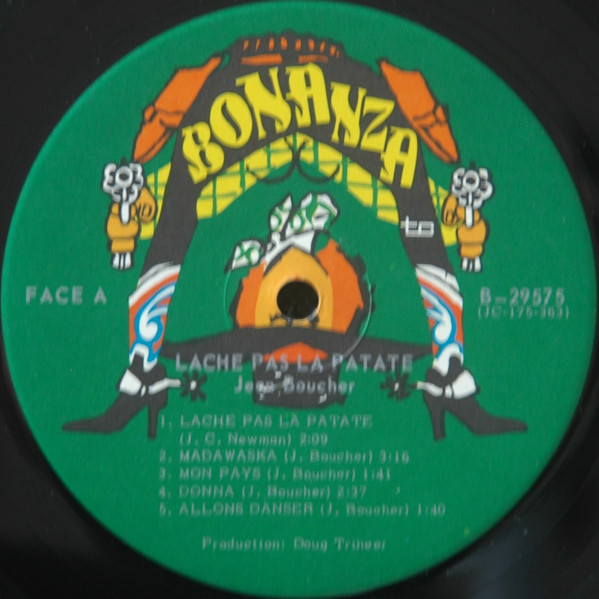 Jean Boucher - Lache Pas La Patate [Vinyl] | Bonanza (B 29575) - 3
