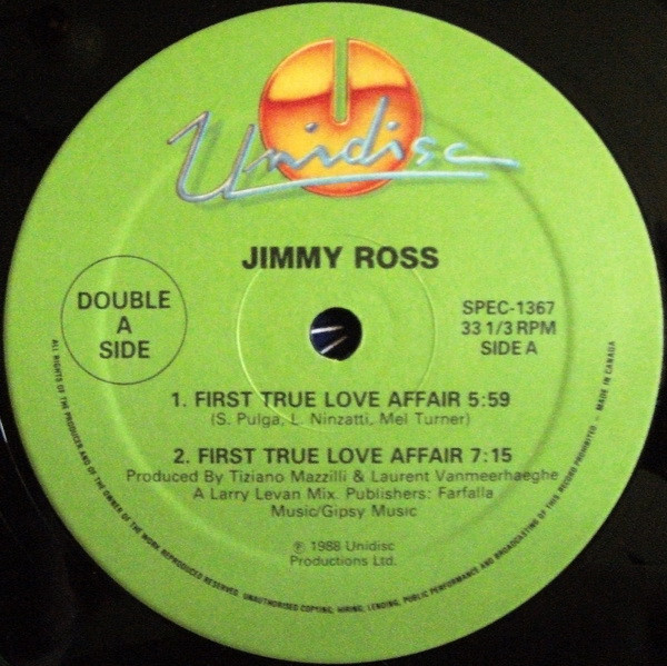 Jimmy Ross / Jago - First True Love Affair / I'm Going To Go (Remix) | Unidisc (SPEC-1367) - 2 Jimmy Ross / Jago - First True Love Affair / I'm Going To Go (Remix) | Unidisc (SPEC-1367) - 2