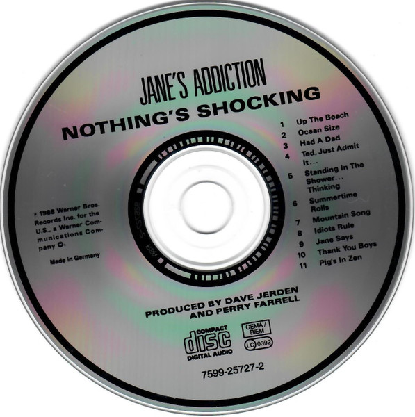 Jane's Addiction - Nothing's Shocking | Warner Bros. Records (7599-25727-2) - 3