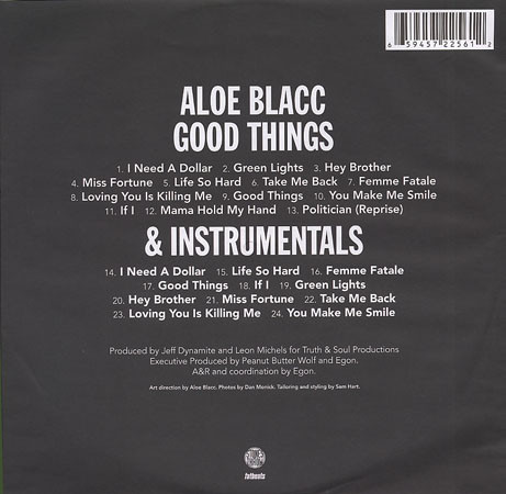 Aloe Blacc - Good Things & Instrumentals | Stones Throw Records (STH2245) - 3