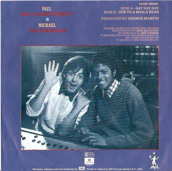 Paul McCartney ● Michael Jackson - Say Say Say | Parlophone (1A 006-1652527) - 2 Paul McCartney ● Michael Jackson - Say Say Say | Parlophone (1A 006-1652527) - 2