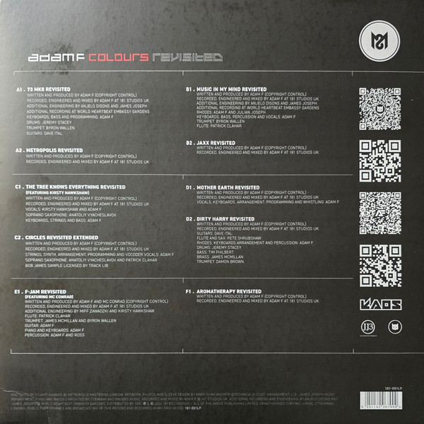 Adam F - Colours Revisited | 181 Recordings (181001LP) - 2 Adam F - Colours Revisited | 181 Recordings (181001LP) - 2