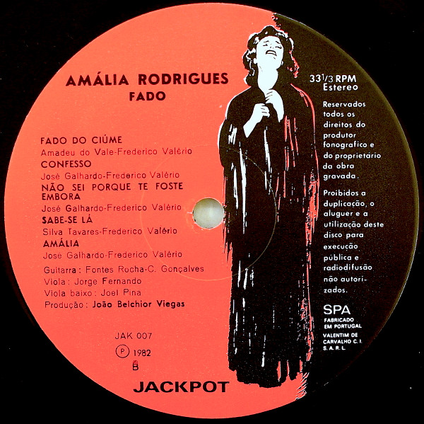 Amália Rodrigues - Fado | Jackpot (JAK 007) - 4
